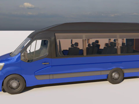 Renault Master Minibus 3D Model