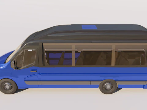 Renault Master Minibus 3D Model