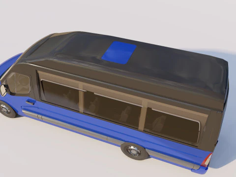 Renault Master Minibus 3D Model
