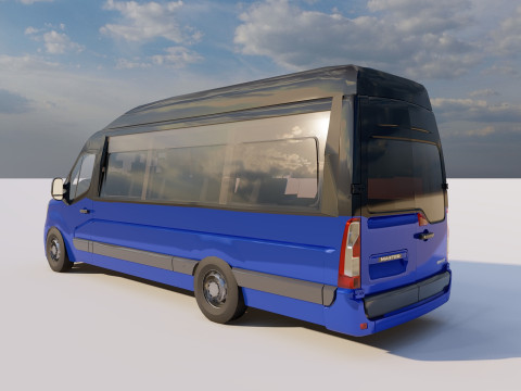 Renault Master Minibus Model 3D