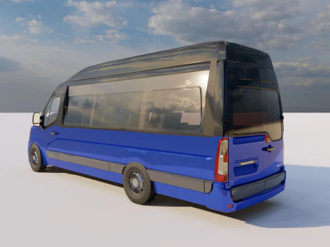 Renault Master Minibus 3D Model