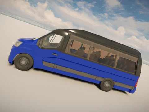 Renault Master Minibus 3D Model