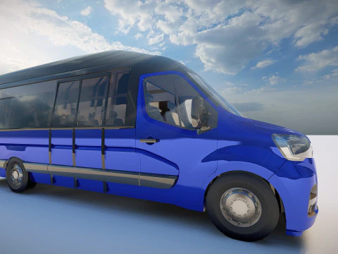 Renault Master Minibus 3D Model