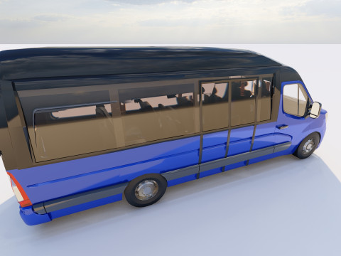 Renault Master Minibus Model 3D