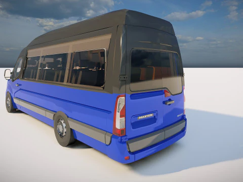 Renault Master Minibus 3D Model