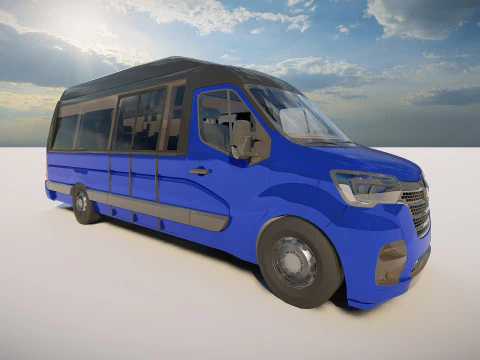 Renault Master Minibus 3D Model