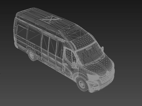 Renault Master Minibus 3D Model