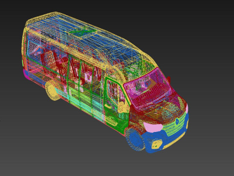 Renault Master Minibus Model 3D