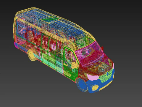 Renault Master Minibus 3D Model