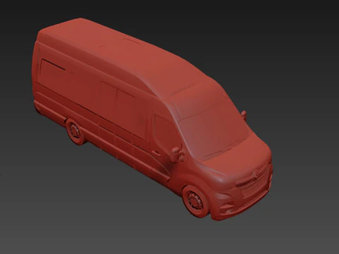 Renault Master Minibus 3D Model