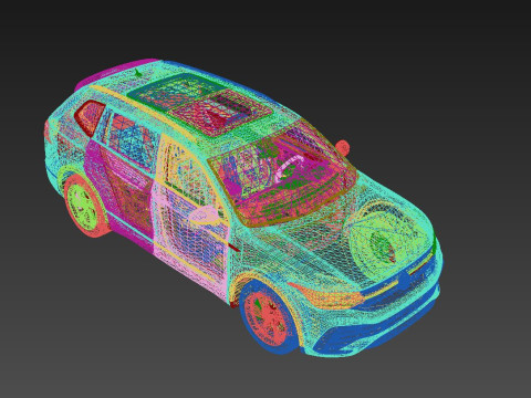 Volkswagen Tiguan 2024 3D Model