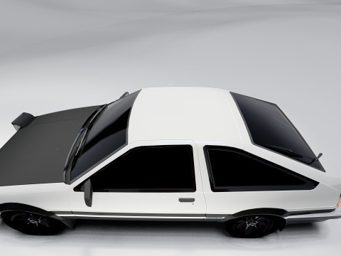 Toyota Corolla AE86 Trueno 3D Model
