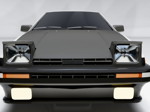 Toyota Corolla AE86 Trueno 3D Model