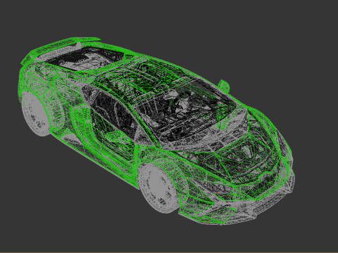 Lambo rghini Huracan Tecnica Modèle 3D