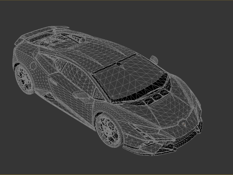 Lambo rghini Huracan Tecnica Modèle 3D