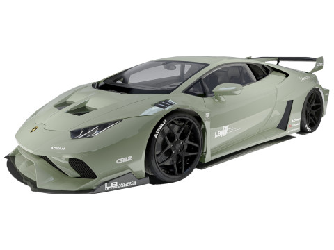 Lambo rghini Huracan Lb Silhouette 3D Model