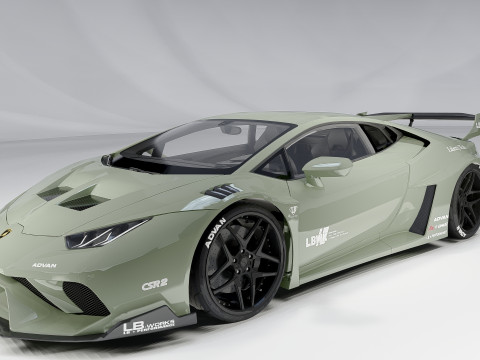 Lambo rghini Huracan Lb Silhouette Model 3D