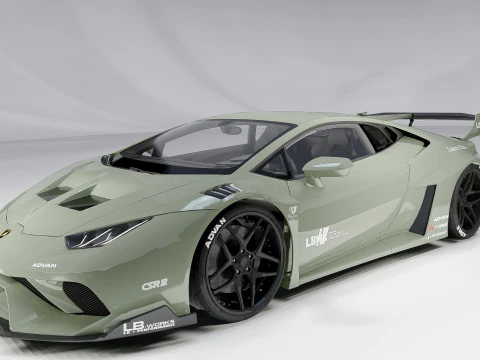Lambo rghini Huracan Lb Silhouette 3D Model