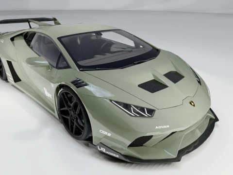 Lambo rghini Huracan Lb Silhouette 3D Model