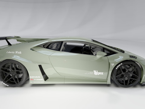 Lambo rghini Huracan Lb Silhouette Model 3D