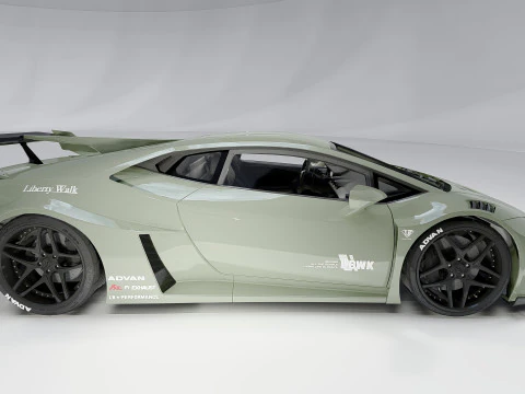 Lambo rghini Huracan Lb Silhouette 3D Model