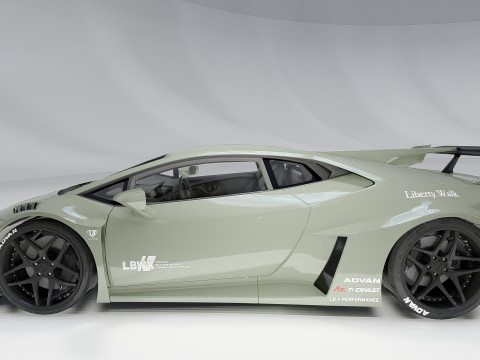Lambo rghini Huracan Lb Silhouette Model 3D