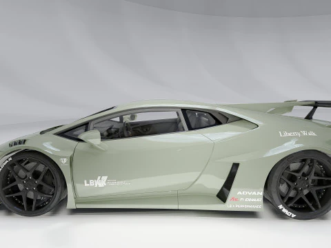 Lambo rghini Huracan Lb Silhouette 3D Model