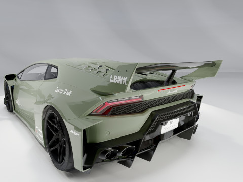 Lambo rghini Huracan Lb Silhouette Model 3D