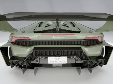 Lambo rghini Huracan Lb Silhouette Model 3D