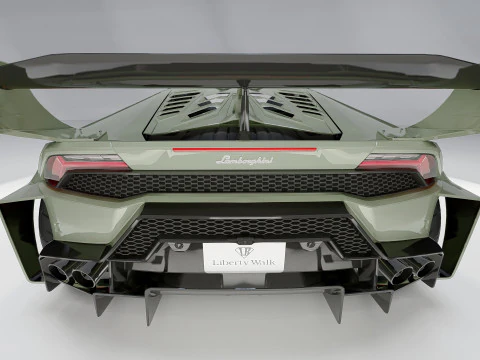 Lambo rghini Huracan Lb Silhouette 3D Model