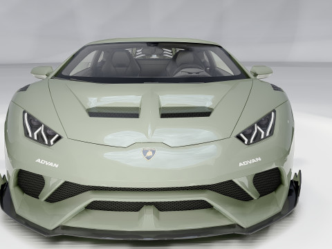 Lambo rghini Huracan Lb Silhouette Model 3D