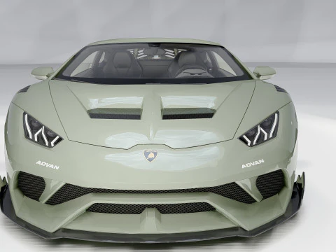 Lambo rghini Huracan Lb Silhouette 3D Model