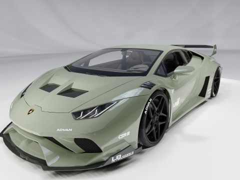 Lambo rghini Huracan Lb Silhouette Model 3D