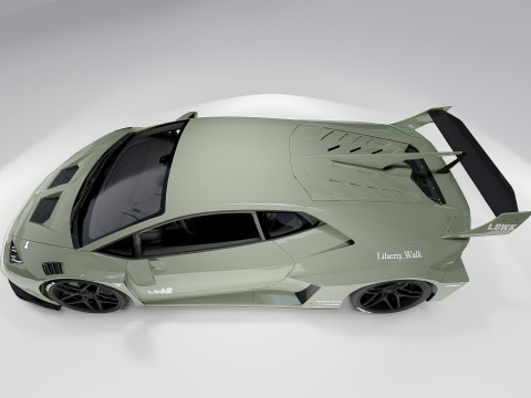 Lambo rghini Huracan Lb Silhouette Model 3D