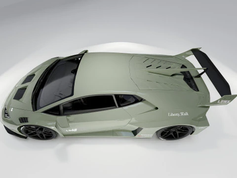 Lambo rghini Huracan Lb Silhouette 3D Model