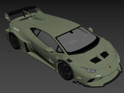 Lambo rghini Huracan Lb Silhouette 3D Model