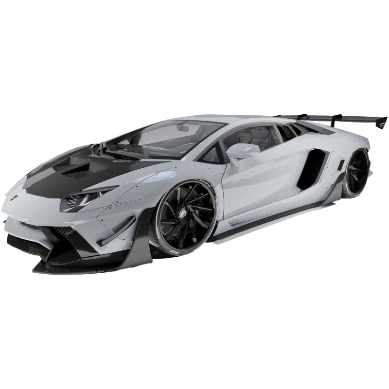 Lambo rghini Aventador LP 700-4 Liberty Walk 3D Model .c4d .max .obj .3ds .fbx .stl .blend 