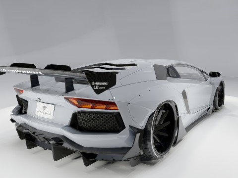 Lambo rghini Aventador LP 700-4 Liberty Walk 3D Model
