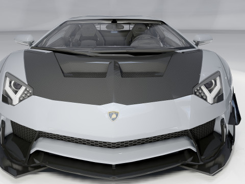 Lambo rghini Aventador LP 700-4 Liberty Walk 3D Model