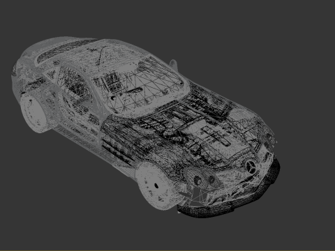 Mercedes-Benz SLR McLaren 722 Edition 2006 Model 3D