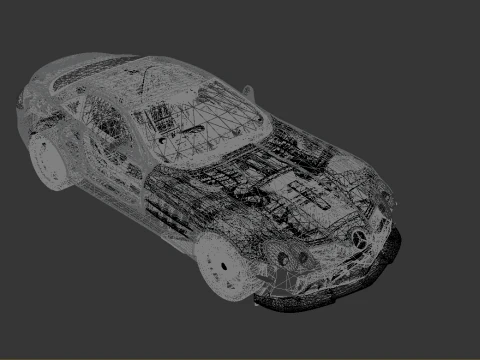 Mercedes-Benz SLR McLaren 722 Edition 2006 3D Model