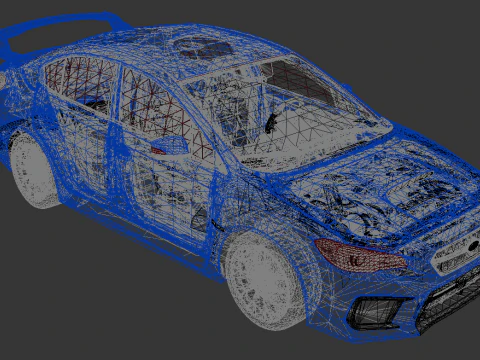 Subaru WRX STI 3D Model