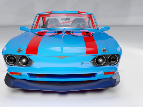 Chevrolet Corvair 1966 Tuned 3D Model