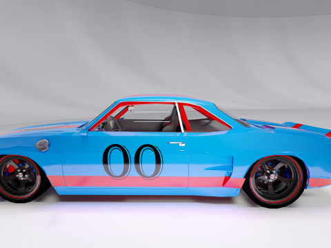 Chevrolet Corvair 1966 Tuned 3D Model