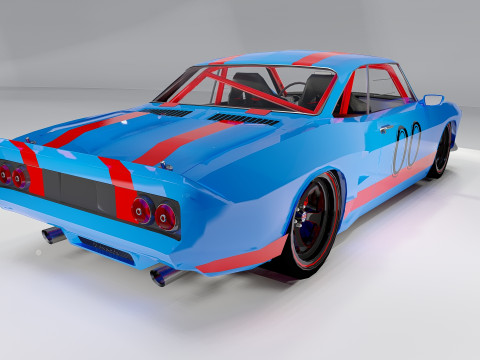 Chevrolet Corvair 1966 Tuned 3D Model