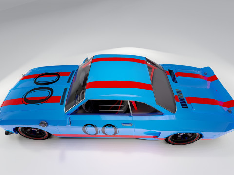Chevrolet Corvair 1966 Tuned 3D Model