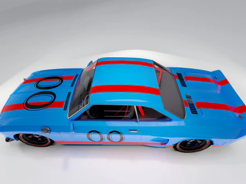 Chevrolet Corvair 1966 Tuned 3D Model