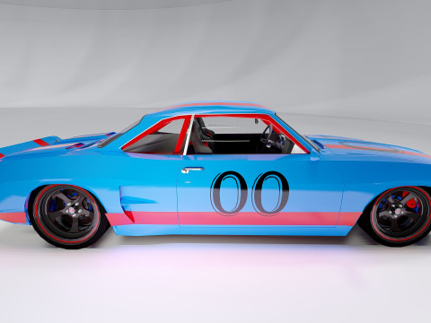 Chevrolet Corvair 1966 Tuned 3D Model
