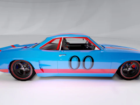 Chevrolet Corvair 1966 Tuned 3D Model
