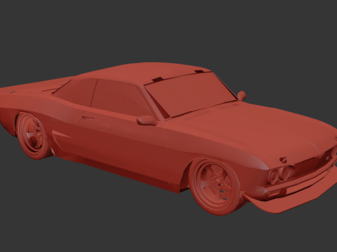 Chevrolet Corvair 1966 Tuned 3D Model